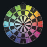 RegenbogenDartboard 3 Dartscheibe<br><div class="desc">Cooler Dartboard für die Fans der gemischten Farbe/der Farbe.</div>