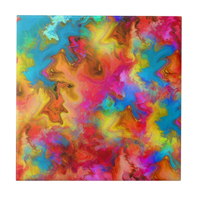 Regenbogendesign Fliese (Vorderseite)