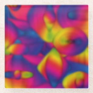 Regenbogendesign Glasuntersetzer