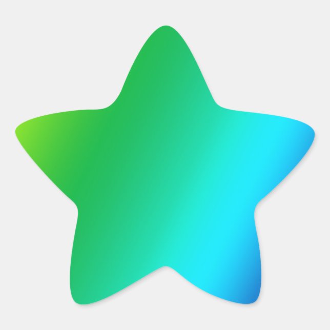 Regenbogendesign Stern-Aufkleber (Vorderseite)