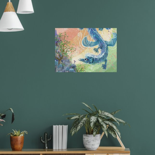 Regenbogendrachen-Kunst Poster (Wohnzimmer 1)
