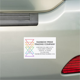 Regenbogendreieck Firmenlogo Stolz Auto Magnet