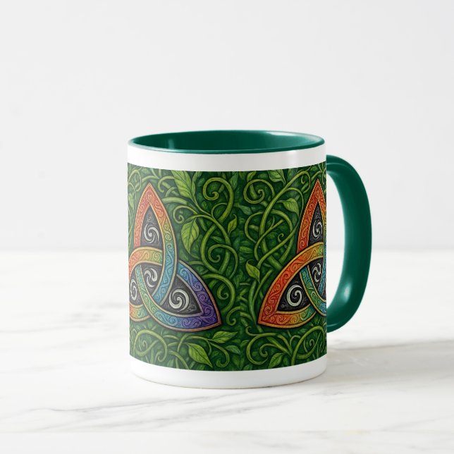 Regenbogendreieck Tasse (VorderseiteRechts)