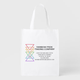 Regenbogendreieck Unternehmen Gay Pride Logo Wiederverwendbare Einkaufstasche