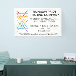 Regenbogendreieck Unternehmen Gay Pride Veranstalt Banner