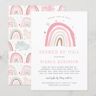 Regenbogendusche nach Mail Kinderdusche Einladung