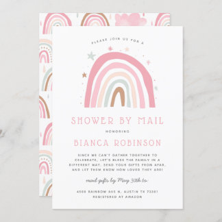 Regenbogendusche nach Mail Kinderdusche Einladung