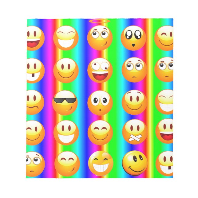 Regenbogenemoji Notizblock (Vorderseite)