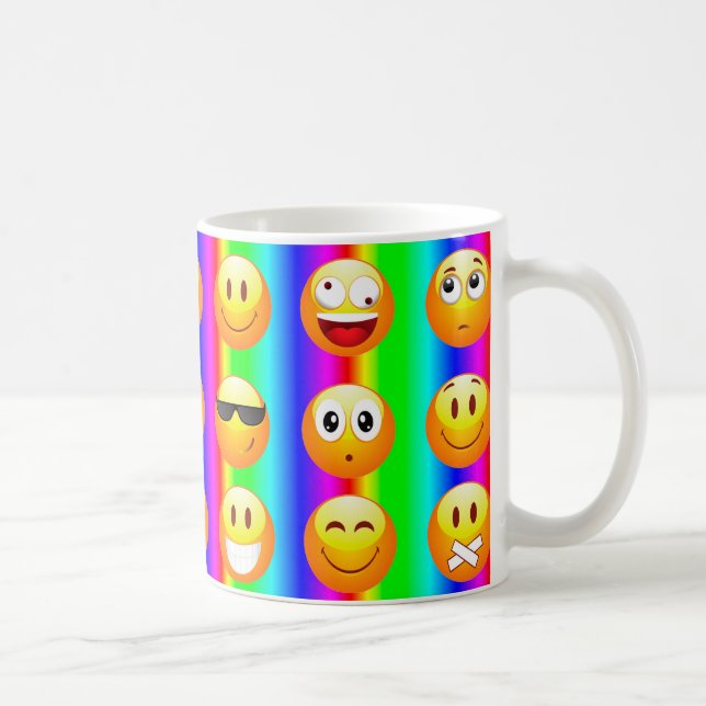 Regenbogenemoji Tasse (Rechts)