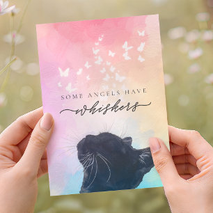 Regenbogenengel haben Schnurrhaare Katze Verlust M Karte