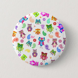Regenbogeneulen - Licht Button