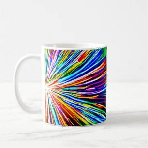 Regenbogenexplosion Kaffeetasse