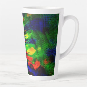 Regenbogenexplosion Milchtasse