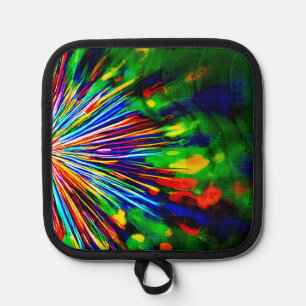 Regenbogenexplosion Topflappen