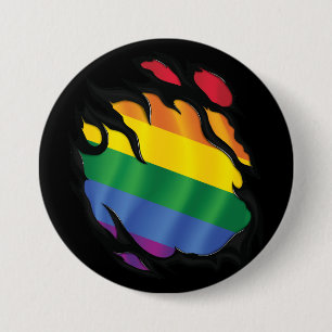 Regenbogenfahne Button