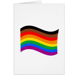 Regenbogenfahne Philly Pride schwenkend