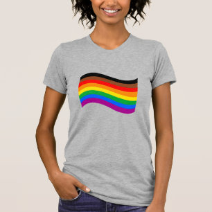 Regenbogenfahne Philly Pride schwenkend T-Shirt