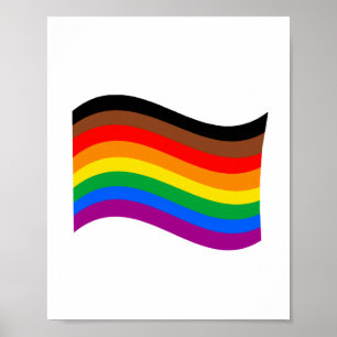 Regenbogenfahne von Philly Rainbow Pride Poster
