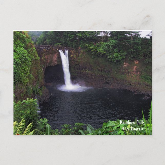 Regenbogenfälle Postkarte (Vorderseite)