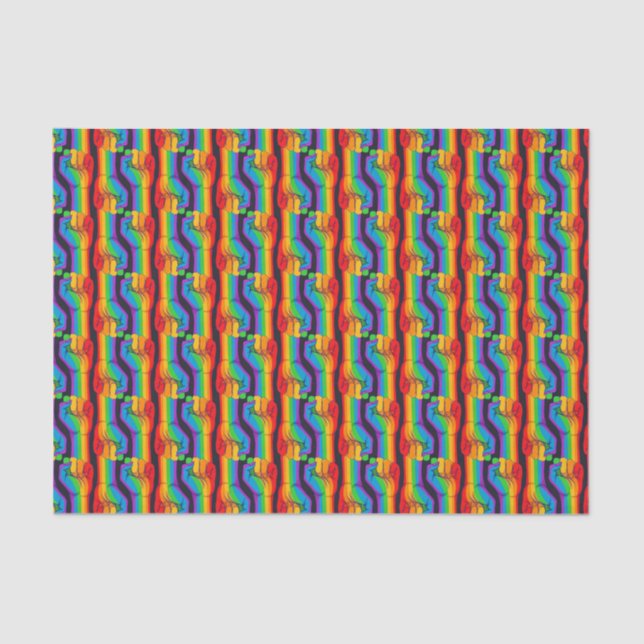 Regenbogenfalte Seidenpapier (Vorderseite)