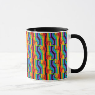 Regenbogenfalte Tasse