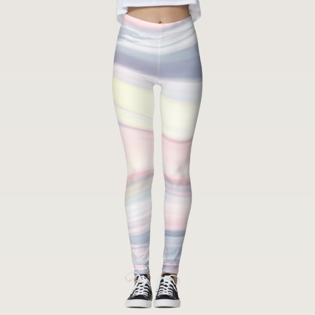 Regenbogenfarbe Leggings (Vorderseite)