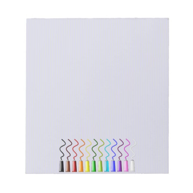 Regenbogenfarbe Notizblock (Vorderseite)