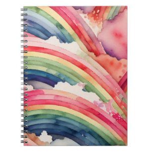 Regenbogenfarbe Notizblock