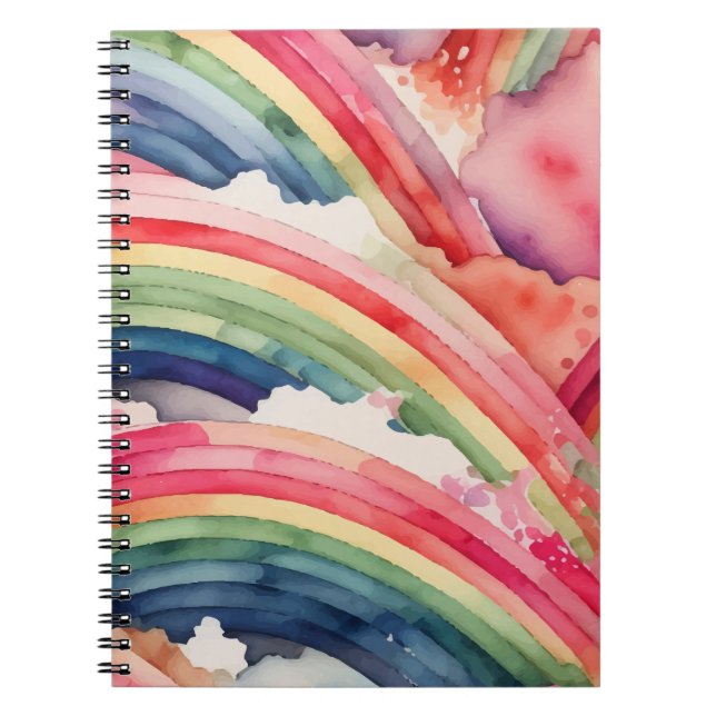Regenbogenfarbe Notizblock (Vorderseite)
