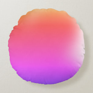 Regenbogenfarbe rundes kissen