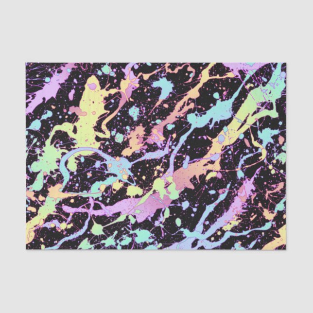 Regenbogenfarbe Spritze extrem: Seidenpapier (Vorderseite)