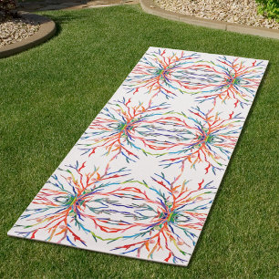 Regenbogenfarben Abstrakt Yogamatte