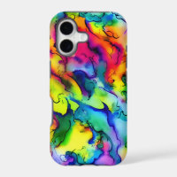 Regenbogenfarben abstrakte Aquarellmalerei
