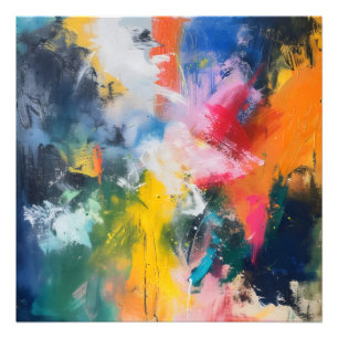 Regenbogenfarben Abstrakte Kunst Fotodruck