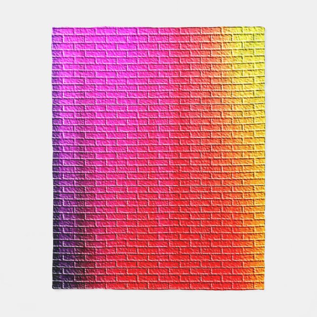 Regenbogenfarben abstrakter Hintergrund. Gradient. Fleecedecke (Vorderseite)