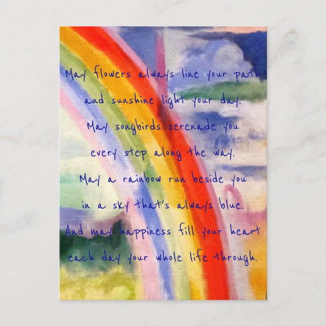 Regenbogenfarben (Alternative 3) Postkarte (Vorderseite)