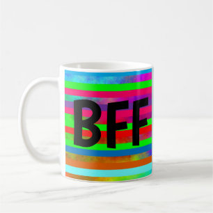 REGENBOGENFARBEN BESTER FREUND BFF KAFFEETASSEN