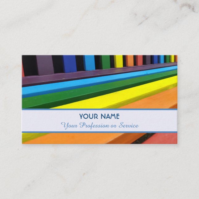 Regenbogenfarben für Maler und Farbexperten Visitenkarte (Vorderseite)