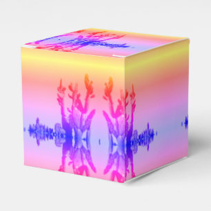 Regenbogenfarben Kaktus Blumen Geschenk Gunst Box Geschenkschachtel