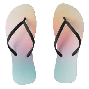 Regenbogenfarben Rot Orange Gelb Blau Lila Grün Flip Flops
