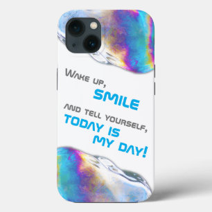 Regenbogenfarben schimmern Bläschen motivierend Zi Case-Mate iPhone Hülle