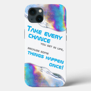 Regenbogenfarben schimmern Bläschen motivierend Zi Case-Mate iPhone Hülle