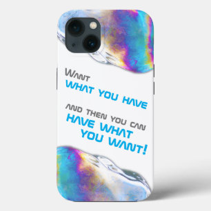 Regenbogenfarben schimmern Bläschen motivierend Zi Case-Mate iPhone Hülle