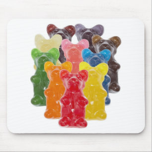 Regenbogenfarben Süßwarenliebhaber Mousepad