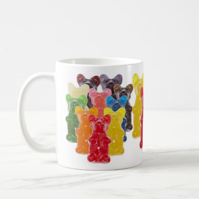 Regenbogenfarben Süßwarenliebhaber Tasse (Links)