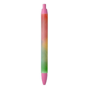 Regenbogenfarben Trendige Vorlage Pink Rot Orange Kugelschreiber