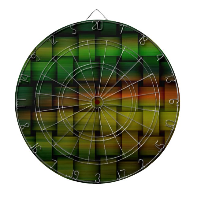 Regenbogenfarbene Korb-Kunst Grafikdesign 2 Dartscheibe (vorne)