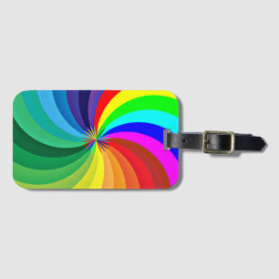 Regenbogenfarbene Mandala-46556 Gepäckanhänger