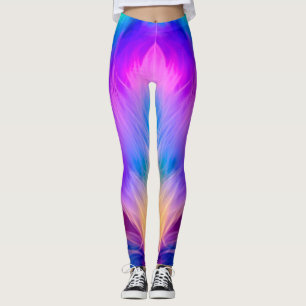 Regenbogenfarbenes Felldesign-75293 Leggings