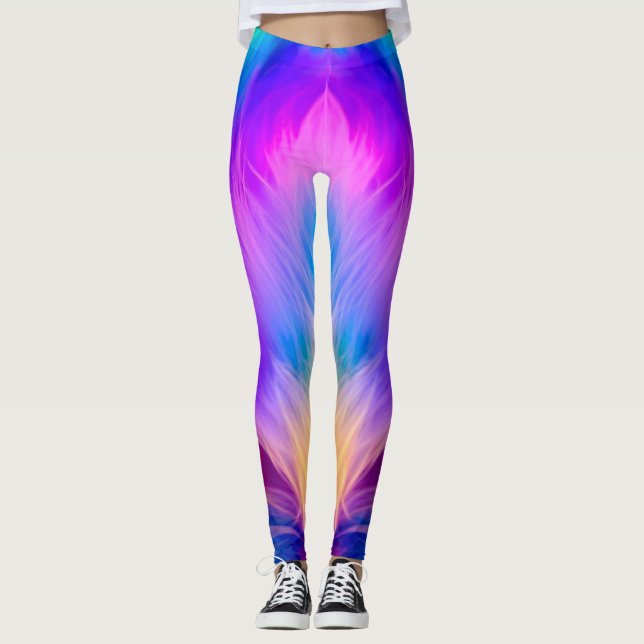 Regenbogenfarbenes Felldesign-75293 Leggings (Vorderseite)